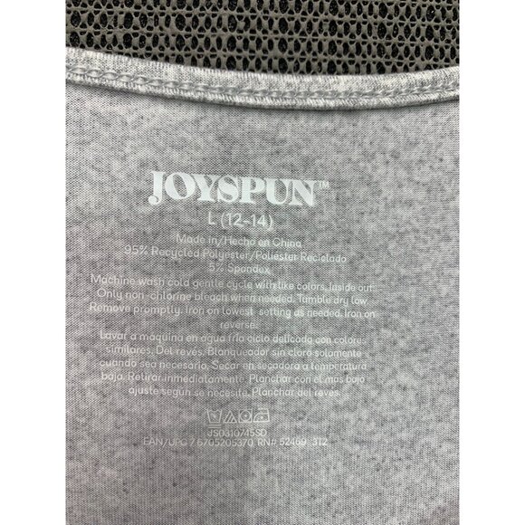 Joyspun Womens Size L (12-14) Light Grey/Colorful Sleepwear Set Tank and Shorts - Picture 3 of 11